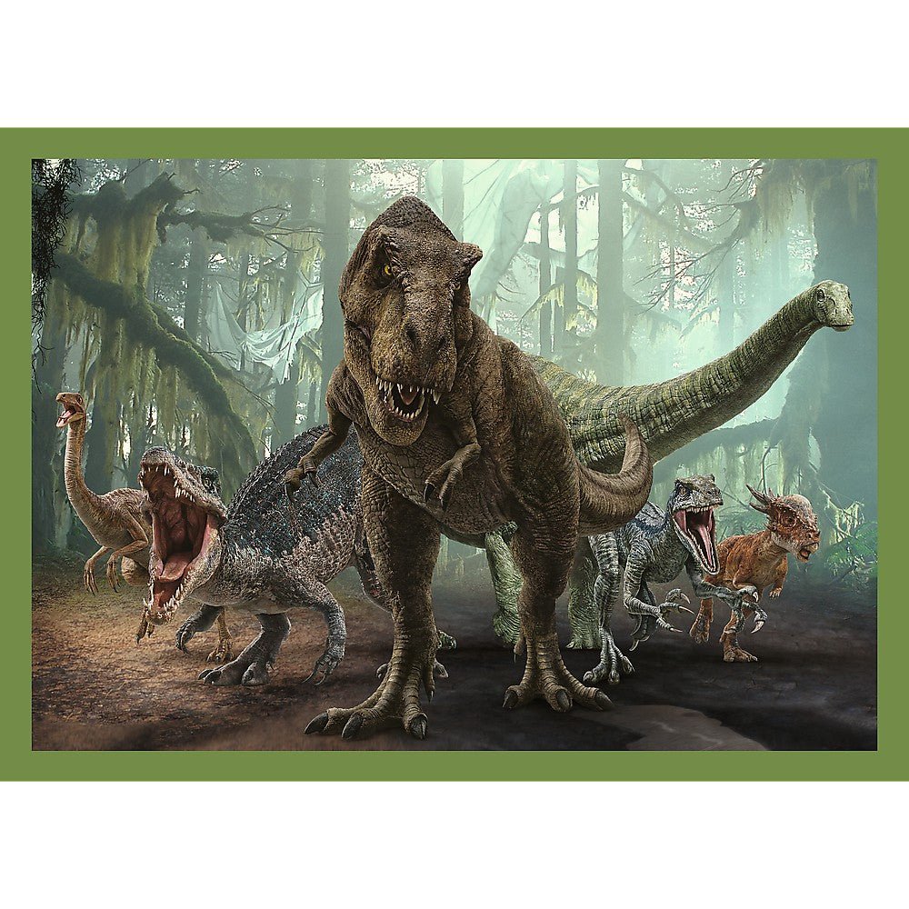 Puzzle trefl jurassic world 4in1 in lumea dinozaurilor, Trefl - Publisol.ro