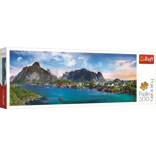 Puzzle Trefl panorama 500 arhipelagul norvegian lofoten - Publisol.ro