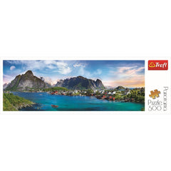 Puzzle Trefl panorama 500 arhipelagul norvegian lofoten - Publisol.ro