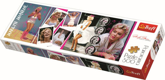 Puzzle trefl panorama 500 colaj marilyn monroe, Trefl - Publisol.ro