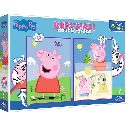 Puzzle trefl primo baby maxi 2x10 peppa pig, Trefl - Publisol.ro