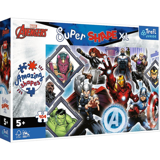 Puzzle trefl primo super shape xxl 104 avengers, Trefl - Publisol.ro