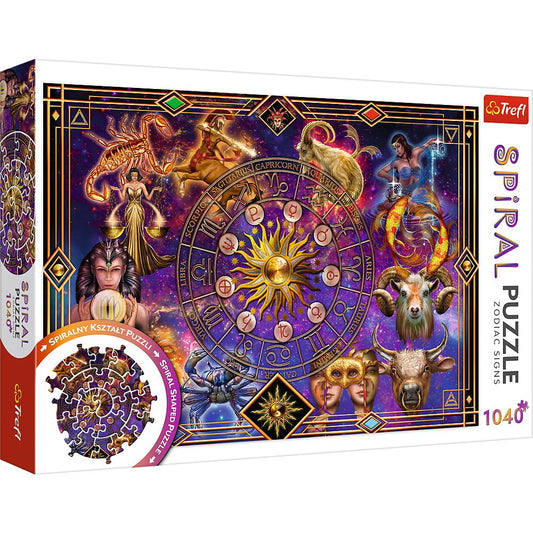 Puzzle trefl spiral 1040 piese semne zodiacale, Trefl - Publisol.ro