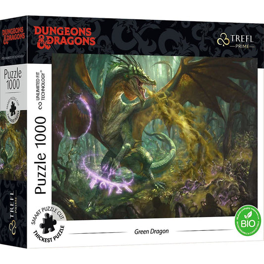 Puzzle trefl uft 1000 dungeons dragons dragonul verde, Trefl - Publisol.ro