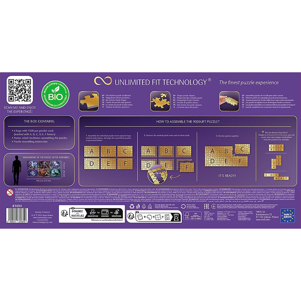 Puzzle Trefl uft 9000 anne stokes collections creaturi fantastice - Publisol.ro