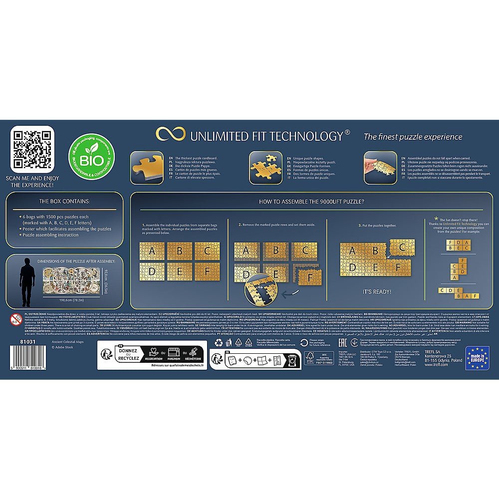 Puzzle Trefl uft 9000 harti celeste antice - Publisol.ro