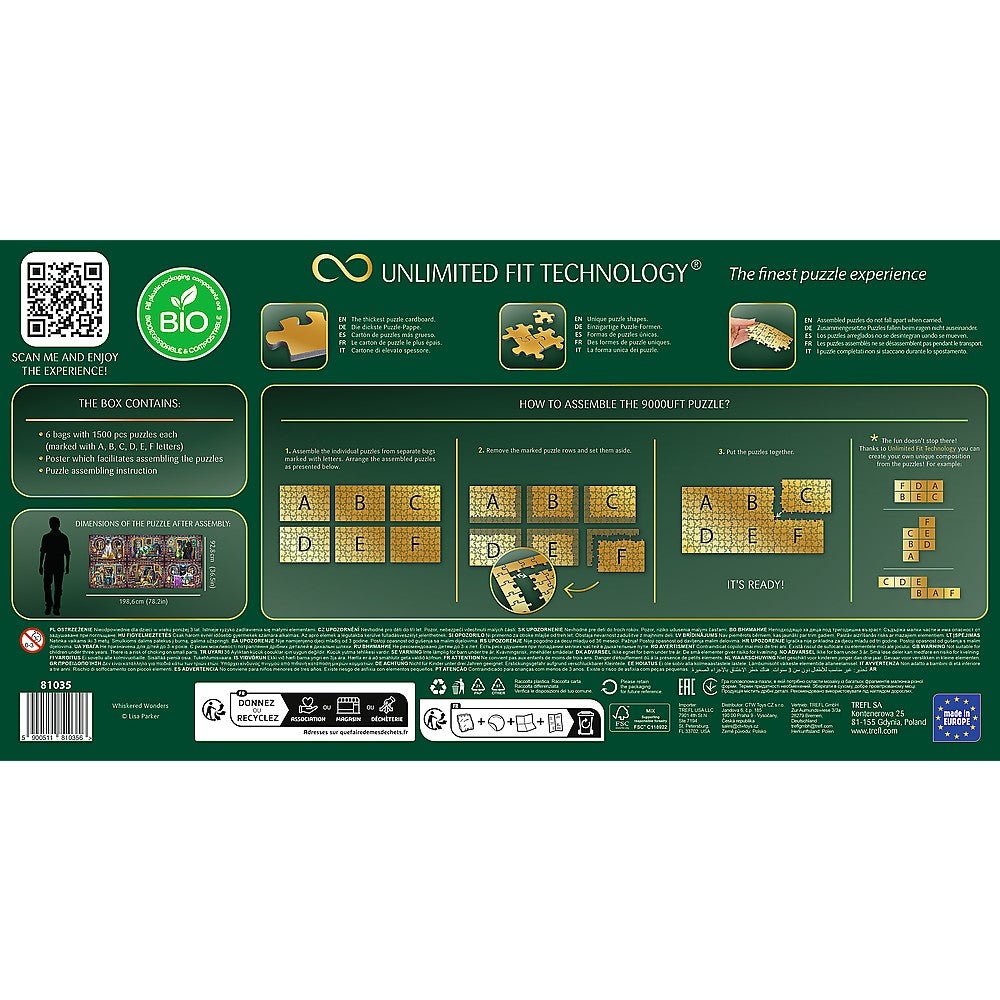 Puzzle Trefl uft 9000 Lisa Parker minuni cu mustati - Publisol.ro