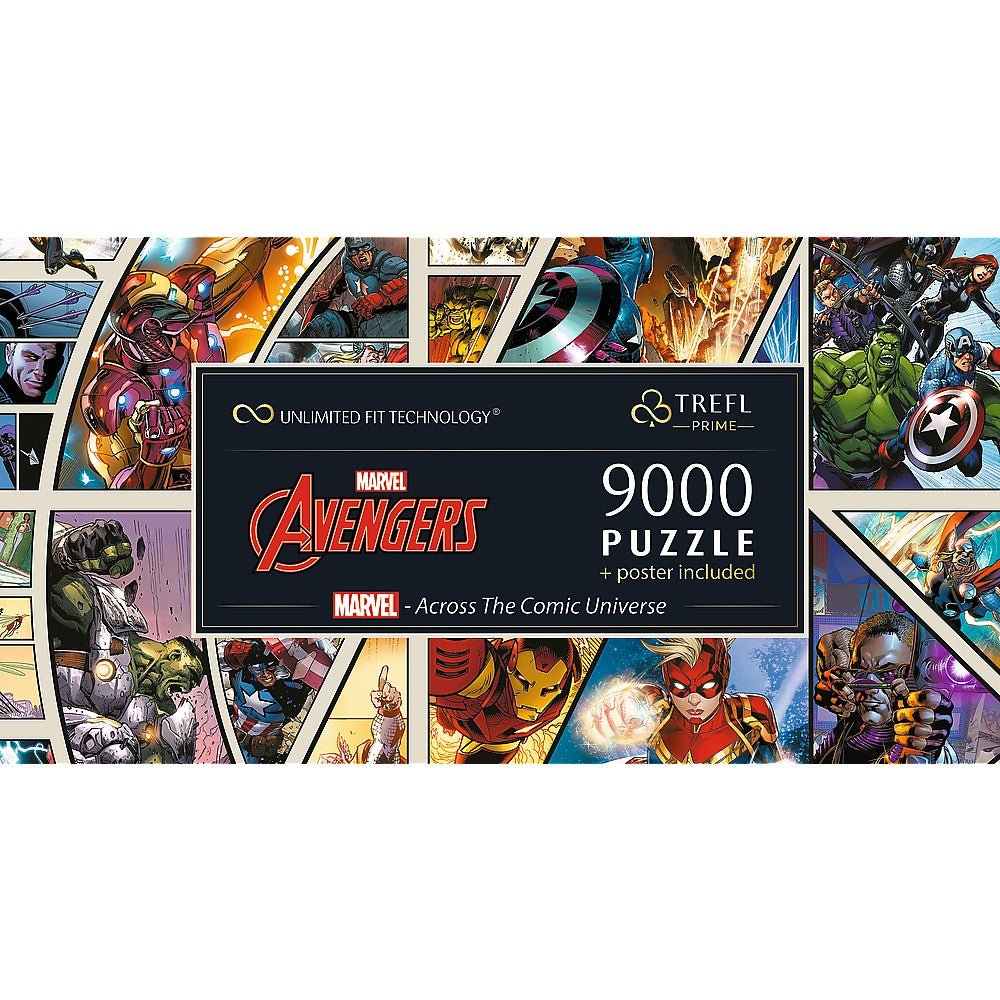 Puzzle Trefl uft 9000 Marvel Avengers prin universul comic - Publisol.ro