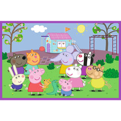 Puzzles 2x24 peppa pig o zi la joaca cu peppa pig - Publisol.ro