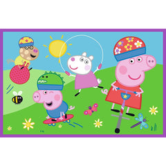 Puzzles 2x24 peppa pig o zi la joaca cu peppa pig - Publisol.ro