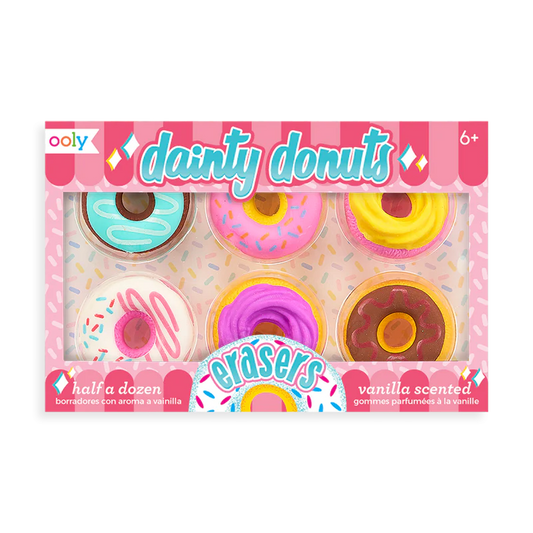 Radiere parfumate Dainty Donuts - Set de 6 - Ooly