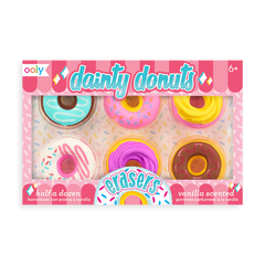 Radiere parfumate Dainty Donuts - Set de 6 - Ooly