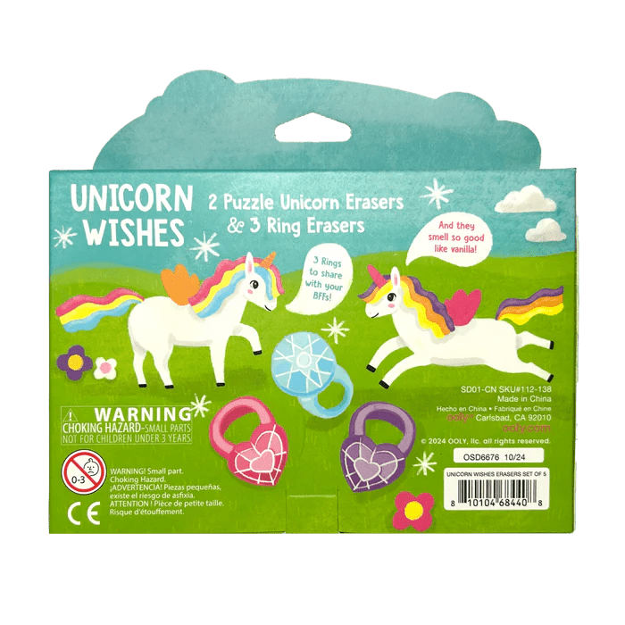 Radiere parfumate: Unicorni (Set de 5) - Ooly - Publisol.ro