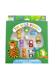 Radiere tip puzzle - Animale salbatice (Set de 12) - Ooly - Publisol.ro