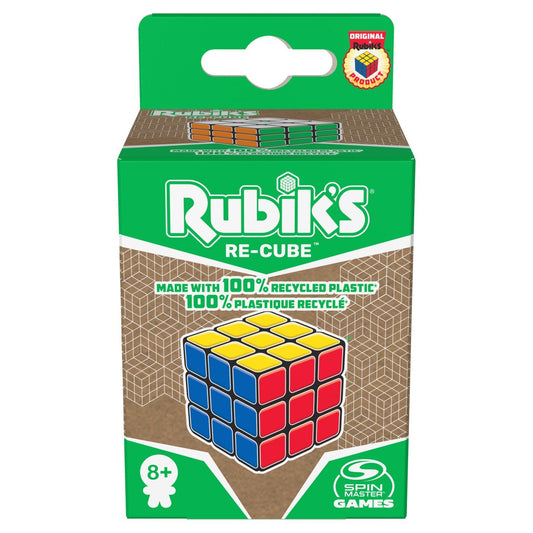 Rubik cub rubik 3x3 din plastic reciclat, Spin Master - Publisol.ro