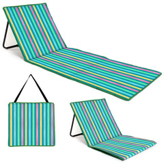 Saltea de plaja cu buzunar - dungi multicolore - boppi - Publisol.ro