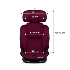 Scaun auto i - size, 76 - 150 cm oneto 3, isofix, cherry pearl - Publisol.ro