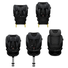 Scaun auto Kinderkraft i - fix, i - size 40 - 150 cm, graphite black - Publisol.ro