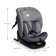 Scaun auto Kinderkraft i - grow i - size 40 - 150 cm, grey - Publisol.ro