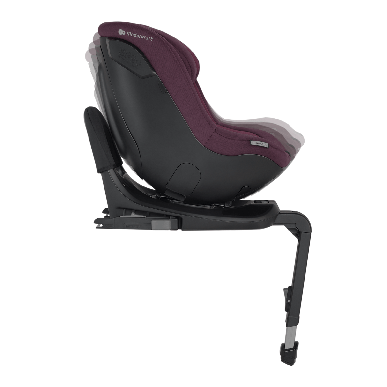 Scaun auto Kinderkraft i - guard i - size 40 - 105 cm, cherry pearl - Publisol.ro