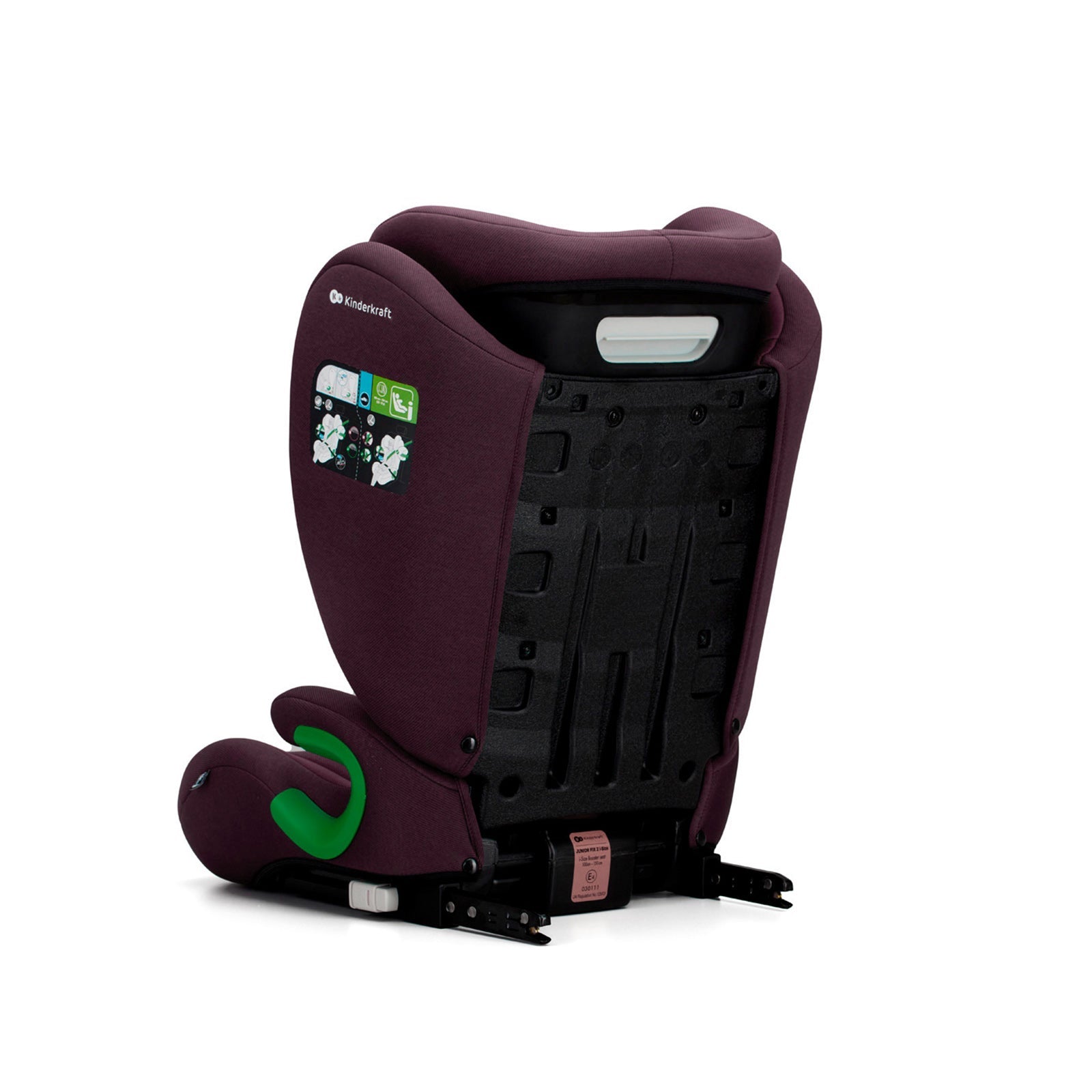 Scaun auto Kinderkraft junior fix2, i - size 100 - 150 cm, cherry red - Publisol.ro