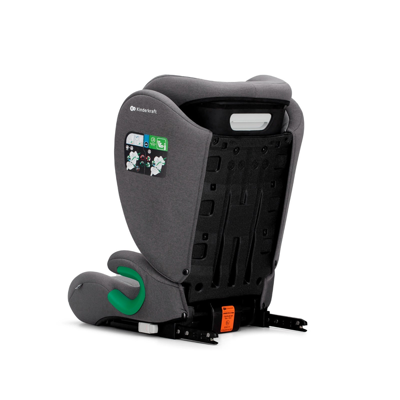 Scaun auto Kinderkraft junior fix2 i - size, 100 - 150 cm, rocket grey - Publisol.ro