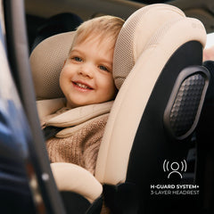 Scaun auto Kinderkraft xpedition 3 i - size 40 - 150 cm, beige - Publisol.ro