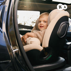 Scaun auto Kinderkraft xpedition 3 i - size 40 - 150 cm, beige - Publisol.ro