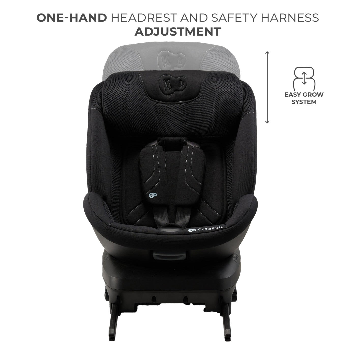 Scaun auto Kinderkraft xpedition 3 i - size 40 - 150 cm, black - Publisol.ro