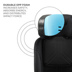 Scaun auto Kinderkraft xpedition 3 i - size 40 - 150 cm, black - Publisol.ro