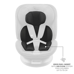 Scaun auto Kinderkraft xpedition 3 i - size 40 - 150 cm, black - Publisol.ro