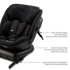 Scaun auto Kinderkraft xpedition 3 i - size 40 - 150 cm, black - Publisol.ro