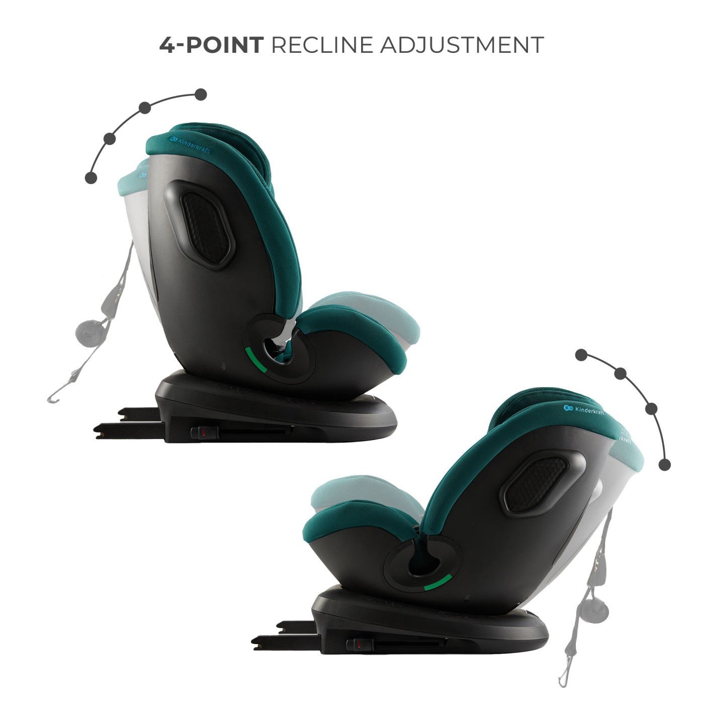 Scaun auto Kinderkraft xpedition 3 i - size 40 - 150 cm, green - Publisol.ro