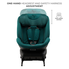 Scaun auto Kinderkraft xpedition 3 i - size 40 - 150 cm, green - Publisol.ro