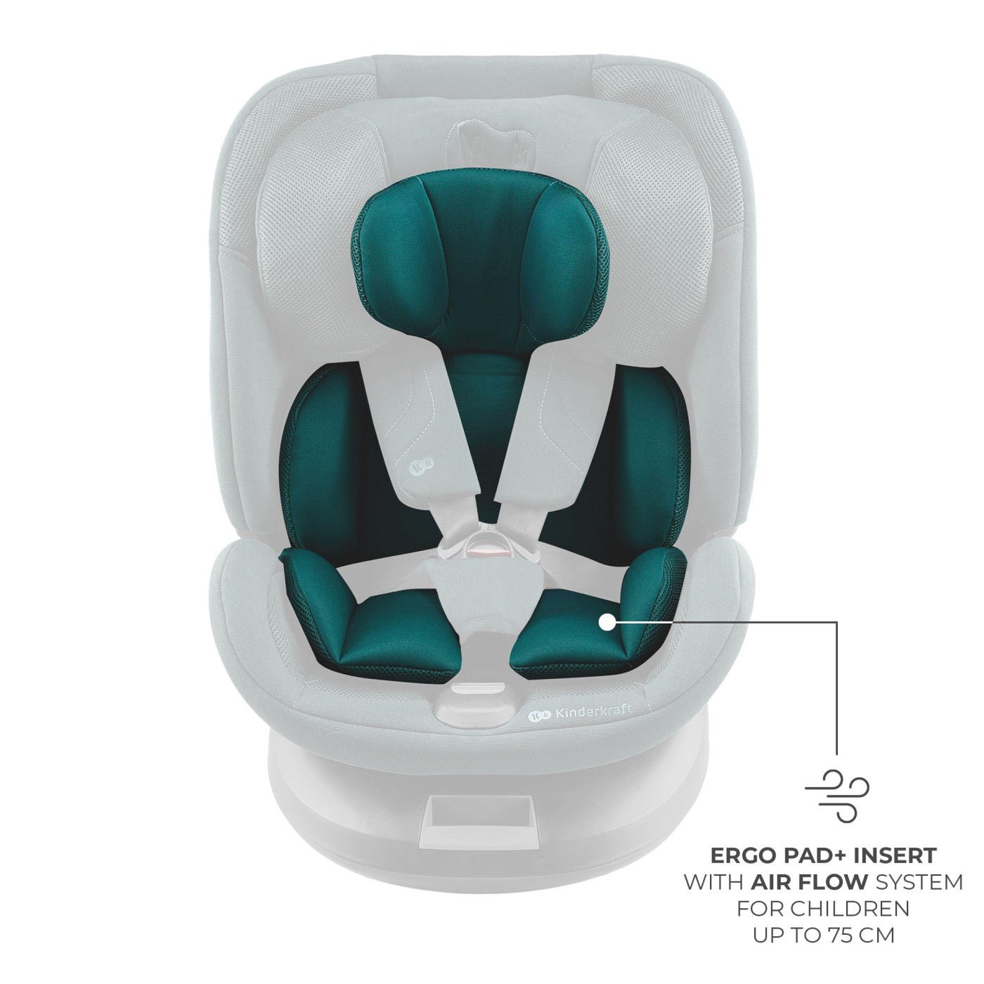 Scaun auto Kinderkraft xpedition 3 i - size 40 - 150 cm, green - Publisol.ro