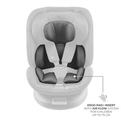 Scaun auto Kinderkraft xpedition 3 i - size 40 - 150 cm, grey - Publisol.ro