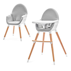 Scaun de masa Kinderkraft fini, 2 in 1, grey - Publisol.ro