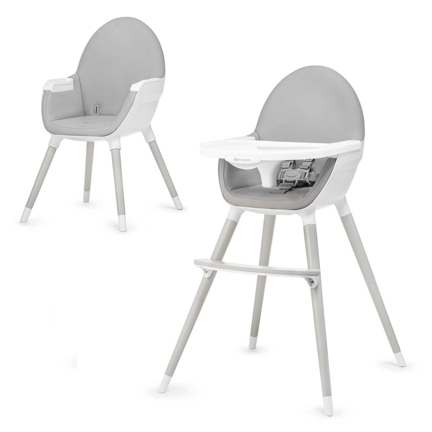 Scaun de masa Kinderkraft fini, 2 in 1, grey legs - Publisol.ro