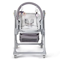 Scaun de masa Kinderkraft lastree, 2 in 1, transformabil, grey - Publisol.ro
