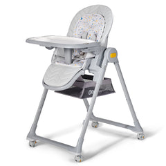 Scaun de masa Kinderkraft lastree, 2 in 1, transformabil, grey - Publisol.ro