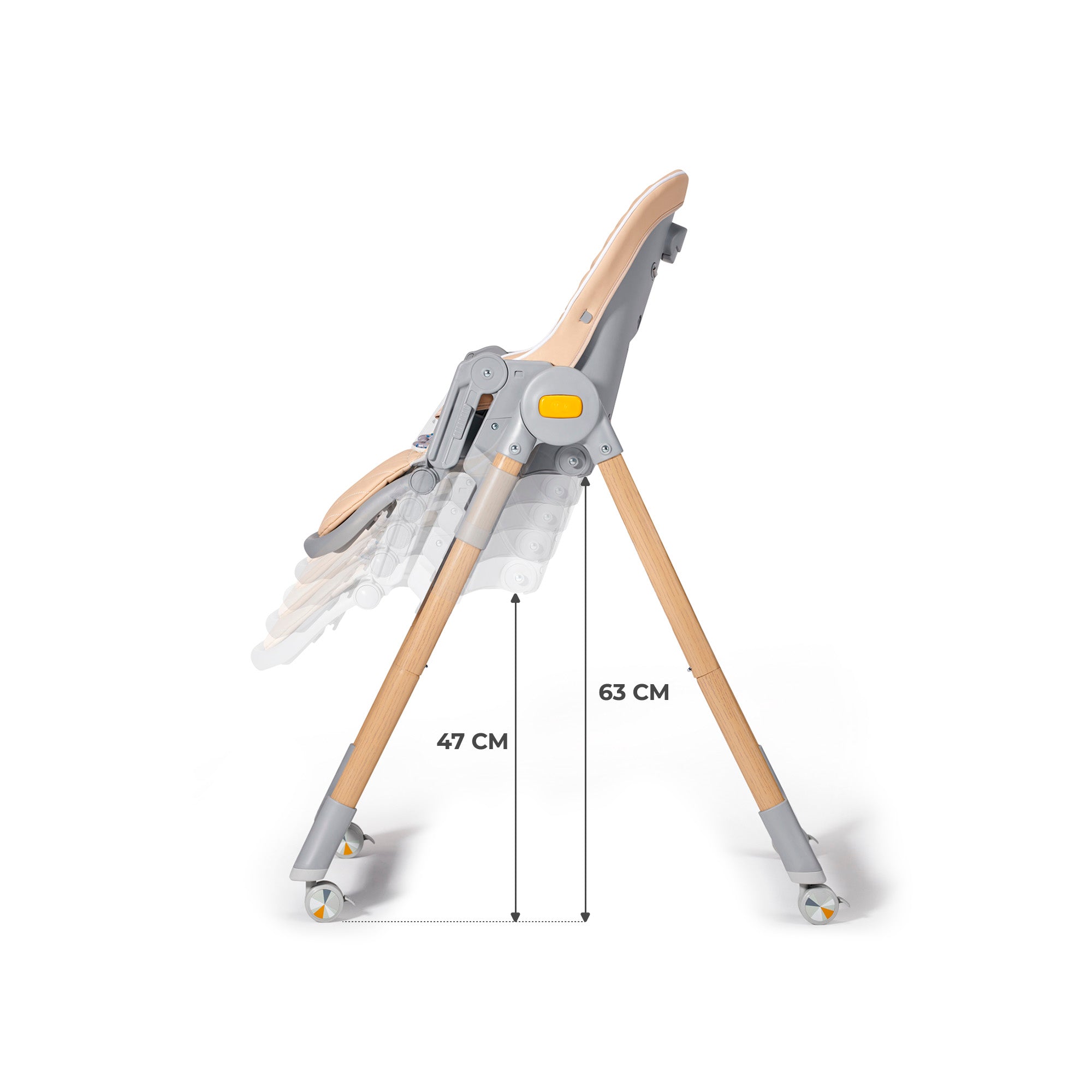 Scaun de masa Kinderkraft lastree, 2 in 1, transformabil, grey - Publisol.ro