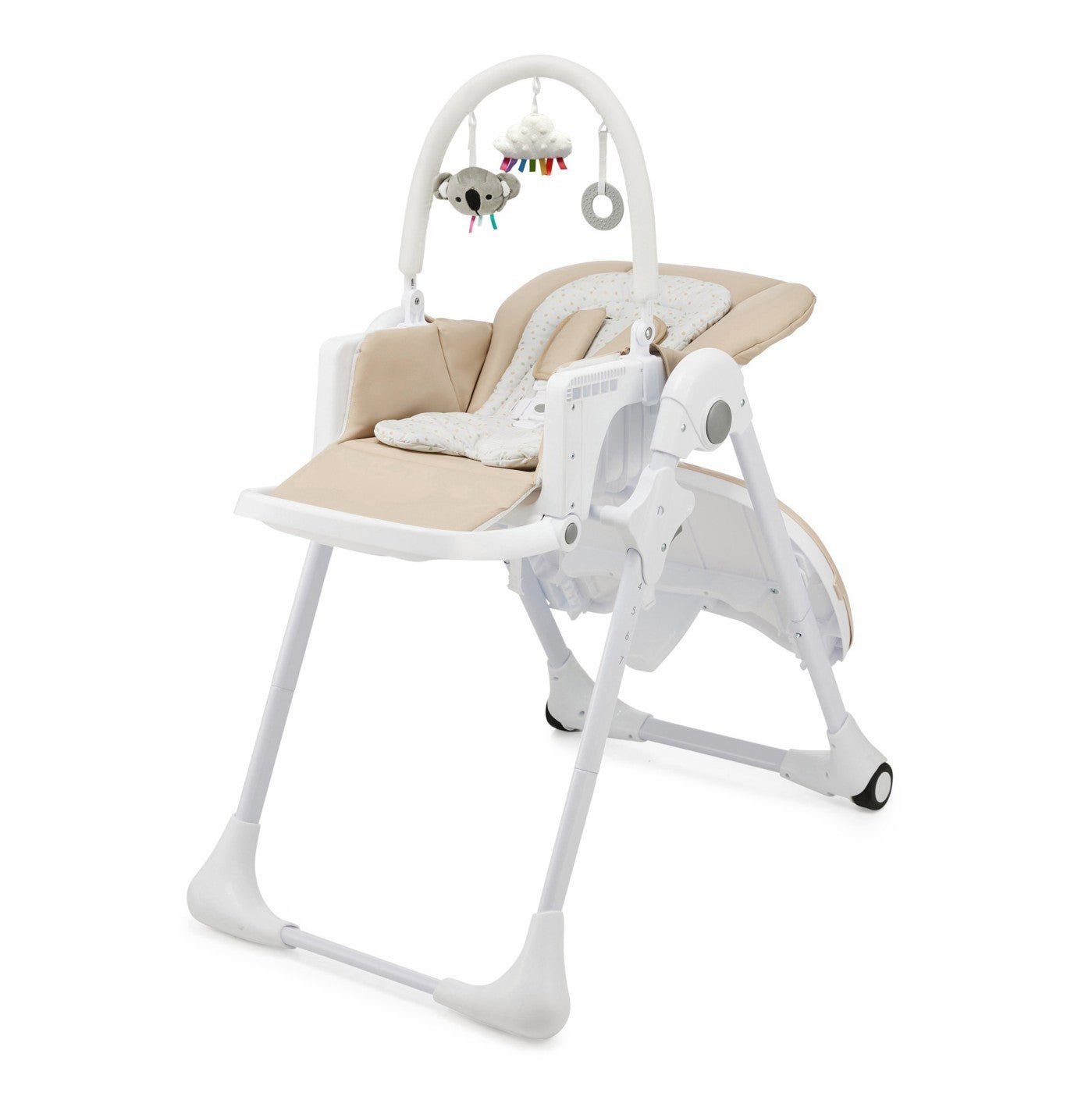 Scaun de masa Kinderkraft tummie, pliabil, beige - Publisol.ro