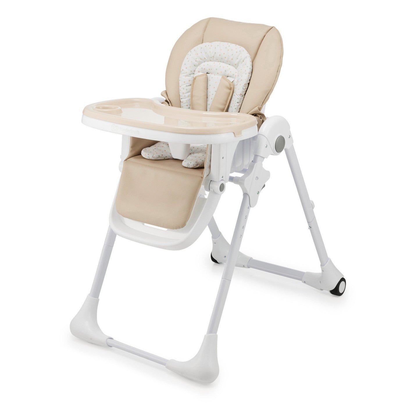 Scaun de masa Kinderkraft tummie, pliabil, beige - Publisol.ro