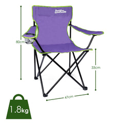 Scaun pentru camping,Violet verde - boppi - Publisol.ro