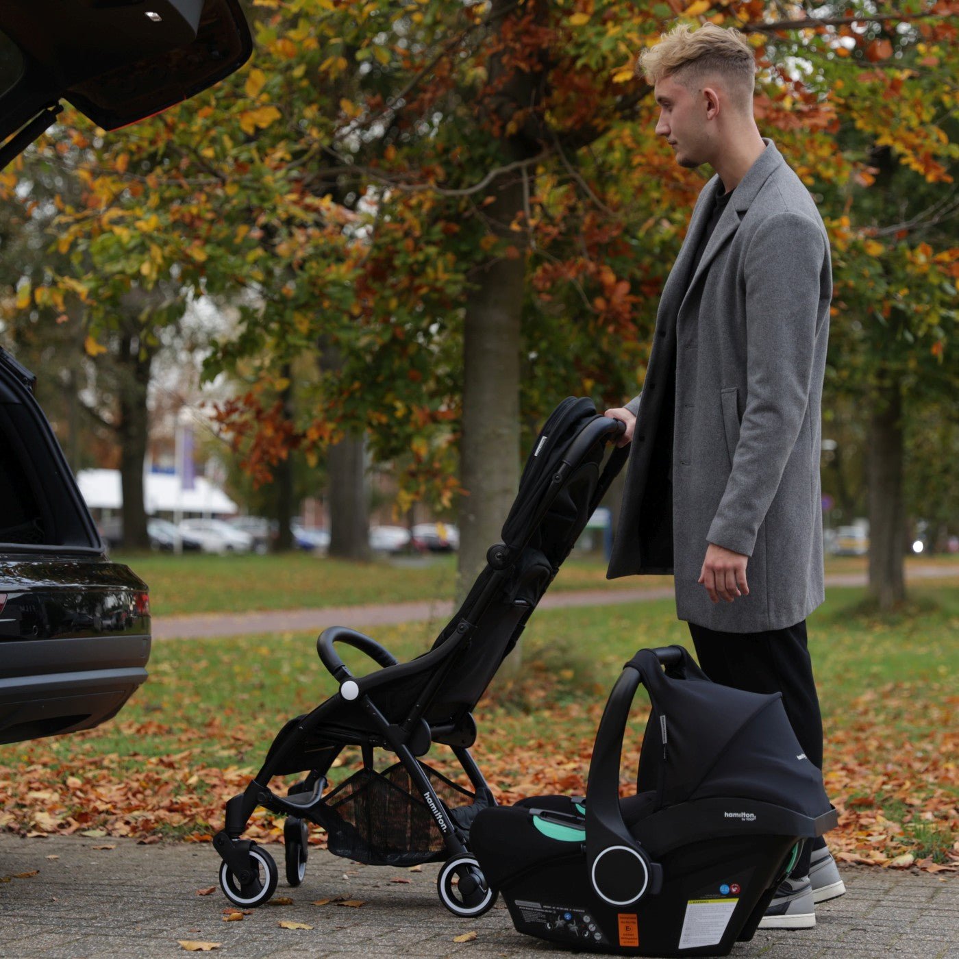 Scoica auto zeno i size black, Hamilton - Publisol.ro