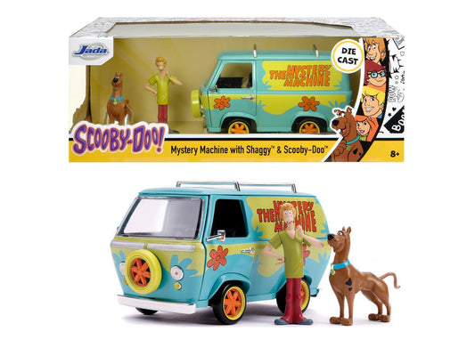 Scooby doo mystery van set format din dubita metalica scara 1:24 si 2 figurine scooby doo si shaggy, Simba - Publisol.ro