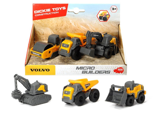 Set 3 utilaje volvo pentru constructii, Simba - Publisol.ro