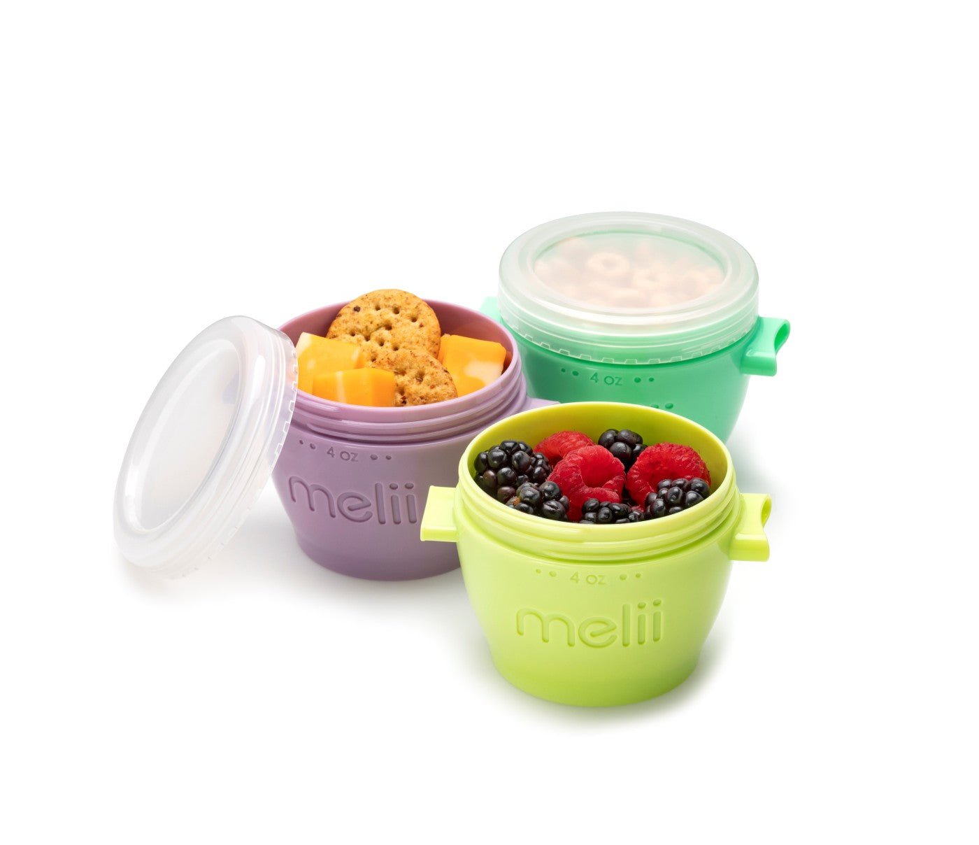 Set 4 recipiente plastic, 118 ml, Melii - Publisol.ro
