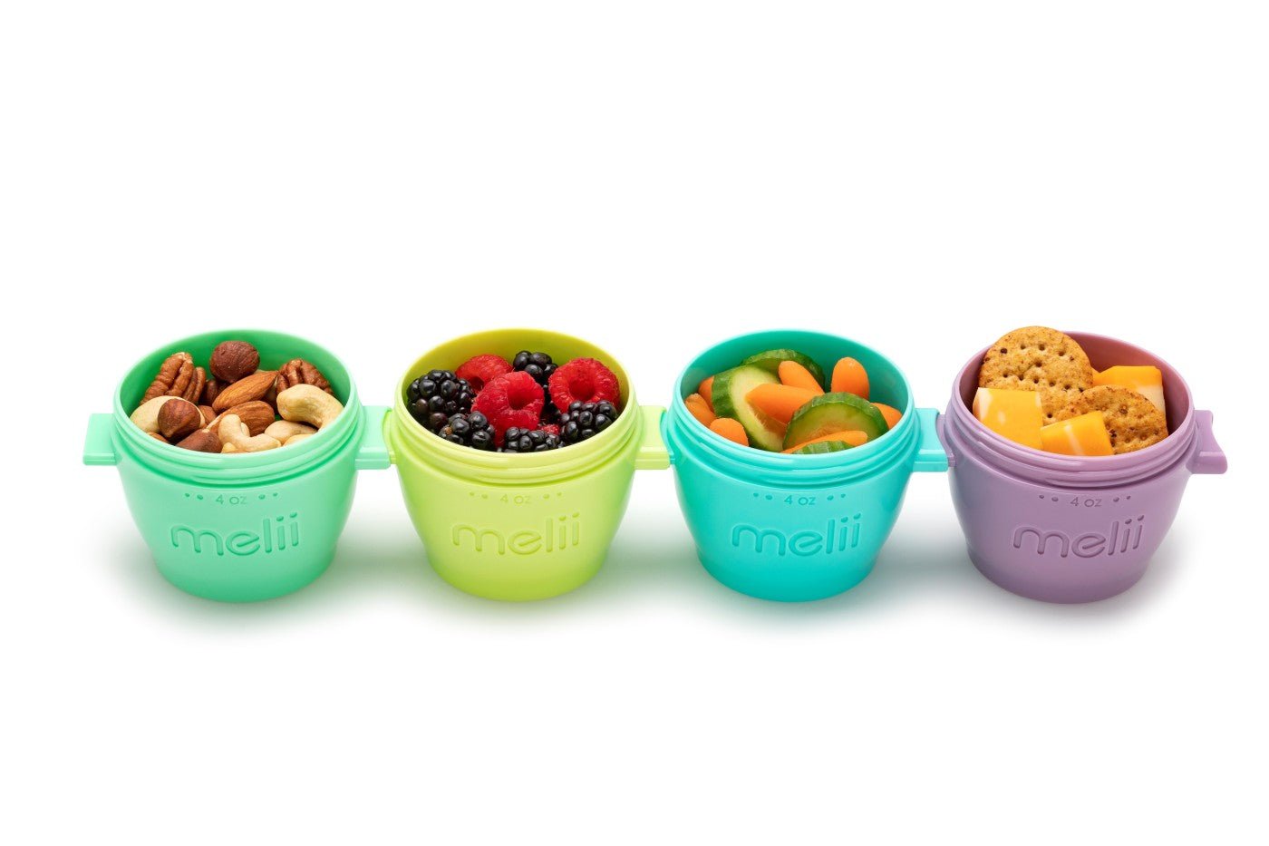 Set 4 recipiente plastic, 118 ml, Melii - Publisol.ro