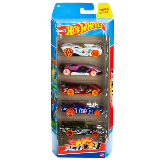 Set 5 masini hot wheels action, Mattel - Publisol.ro